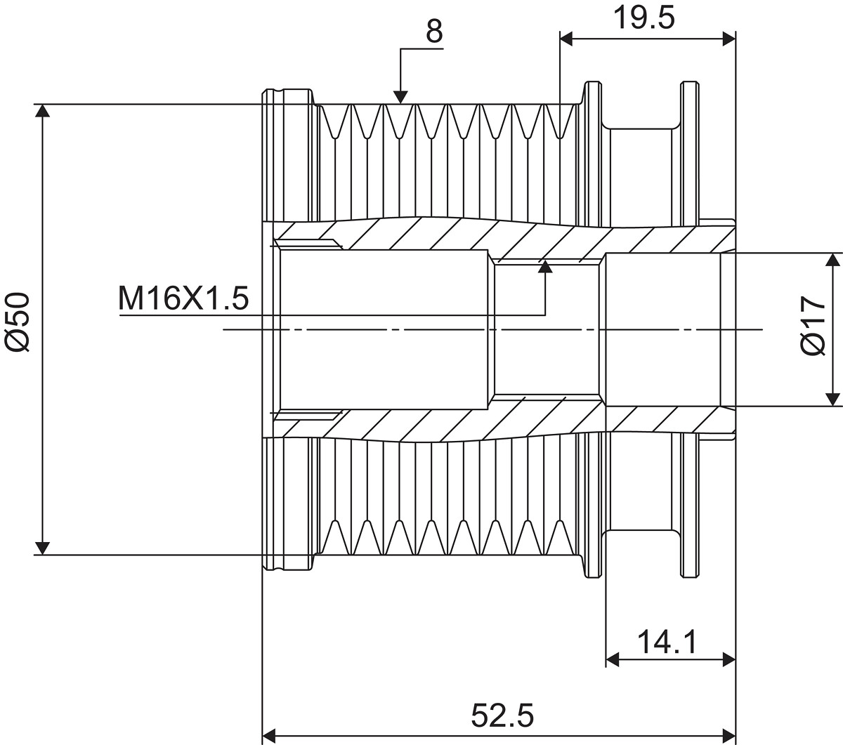 DISPOSITIVO RUOTA LIBERA ALTERNATORE